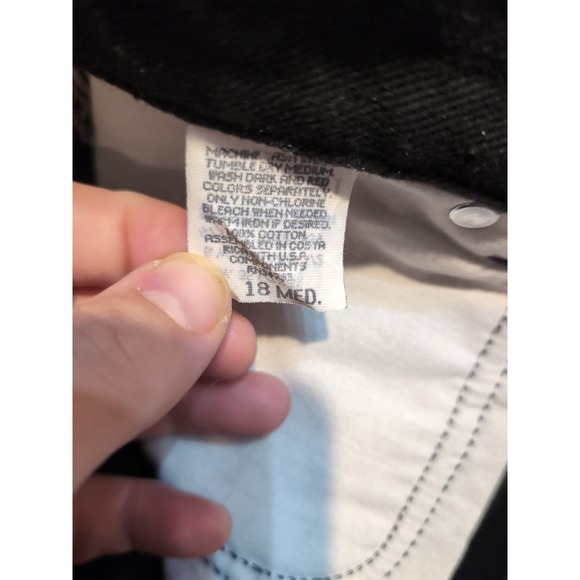 Lee Black High Waisted Straight Leg Jeans, Women's Size 18, Lower On The Waist‎ - Picture 6 of 7